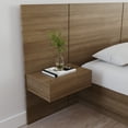 thumbnail image 2 of Nexera Milano Floating Nightstand Extension Panels (Set of 2), Brown Oak, 2 of 8