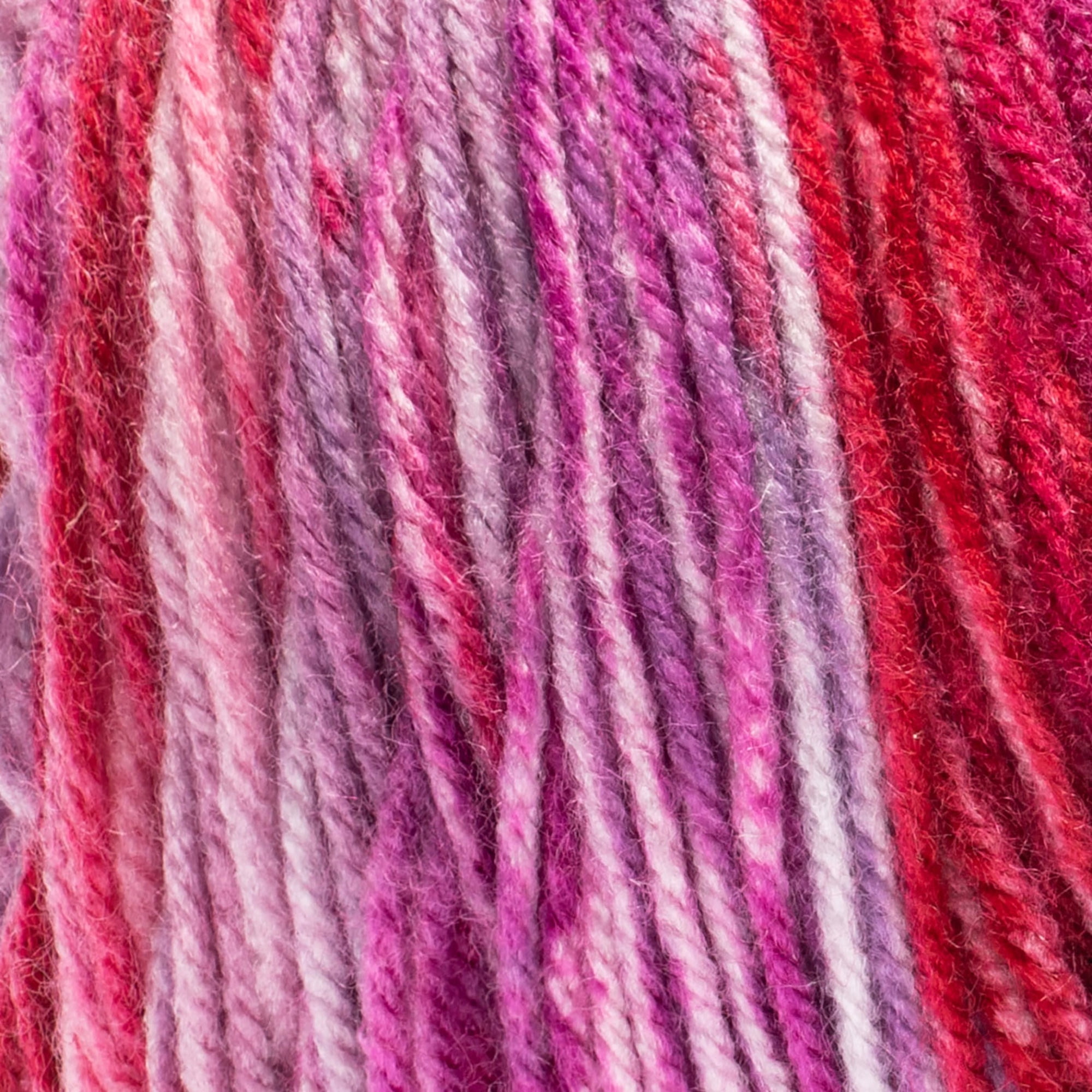 Red Heart® Super Saver Bitty Stripes™ #4 Worsted (Medium) Fil Acrylique, Bouquet de roses 10oz/283g 515 Yards