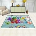thumbnail image 2 of Numberblocks Rug, Ultra Soft Flannel Area Rug With Non-Slip Backing, Plush Memory Foam Carpet Rug For Bedroom, Living Roo,M Dining Ro,Om Playroom, Absorbent Washable Floor Mat, 2 of 7
