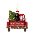 thumbnail image 2 of 2xDachshund Perro Adorno De Árbol De Navidad Letreros Colgantes Para Festival Interior Estilo C, 2 of 8
