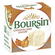 Boursin Caramelized Onion and Herbs Gournay Cheese, 5.2oz., Puck, Box. Refrigerated