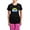 With Pink Pant, variant on CafePress - Free Ukraine - Women's Short Sleeve Print T-Shirt and Pants Dark Cotton Pajama Set