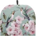 thumbnail image 1 of Camellia Hummingbird Tea Pot Cozies Dustproof Breakfast Pot Lid Washable Kitchen Home Decorative Insulation and Keep Warm Both Sides Drawstring, 1 of 1