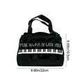 thumbnail image 3 of Piano Storage Tote Bag Handbag With Large Capacity Pu Leather And Waterproof Layer For Commuting And Travel, 1Pc, 3 of 6