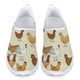 thumbnail image 1 of Zapatos planos casuales de verano para mujer, zapatillas de deporte transpirables con estampado de gallo y animales de granja a la moda para exteriores, 1 of 5