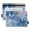 Blue Butterflies Flying, variant on 2 Pack Flip Folders with Clear PVC Window Binder Pouches 3-Ring Binder Organizer for Office & Home Dragonflies with White Daisies