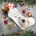 thumbnail image 6 of Polar Bear with Christmas Hat Watercolor Christmas Stockings Large Capacity 18 inch Gift Bag with Hook Xmas Holiday Decor 1 Pack, 6 of 8