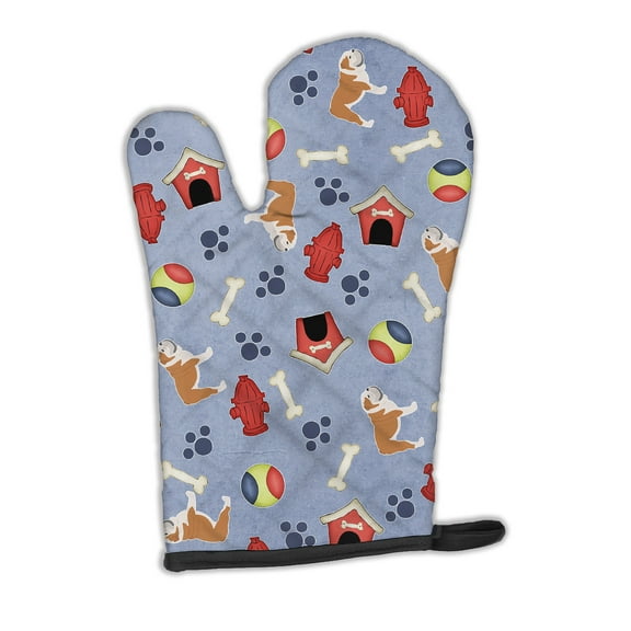 Carolines Treasures BB3962OVMT English Bulldog Dog House Collection Oven Mitt Large multicolor