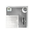 thumbnail image 2 of Bush Furniture Key West 60W L Shaped Desk, Cape Cod Gray, 2 of 8