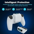 thumbnail image 4 of Rechargeable Battery Pack for PS5 Controller, 1500mAh Fast Charging External Battery with LED Display-White, 4 of 8