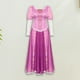 thumbnail image 4 of Disfraz Premium Disfraz de princesa con mangas abullonadas, vestido de manga larga, disfraz de fiesta de carnaval Ygjytge Púrpura*mujer T S para Niña, 4 of 7