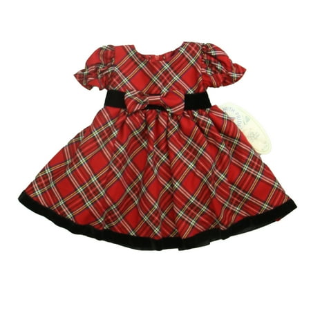 

Pre-owned Swea Pea & Lilli Girls Red Plaid Dress size: 3-6 Months