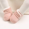 thumbnail image 5 of Newborn Baby Girls Cotton Soft Sole Winter Warm Snow Boots Infant Toddler Mid Calf Snow Boots For Baby Girls 0-18 Months, 5 of 11