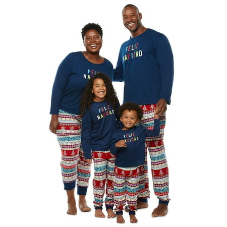 

Hirigin Matching Family Pajamas Sets Christmas PJ s Letter Print Tops and Pants Jammies Sleepwear