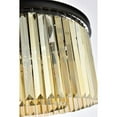thumbnail image 6 of Sydney 8 light Matte Black Flush Mount Golden Teak (Smoky) Royal Cut Crystal, 6 of 9