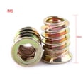 thumbnail image 2 of Ccdes 20pcs Carbon Steel Hex Socket Drive Insert Nuts Threaded For Wood Furniture , Wood Nut, Hex Drive Head Nut, 2 of 2