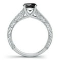thumbnail image 4 of Aonejewelry 1.50 Ct Bridal Set Black Diamond Engagement Ring in 10K White Gold, 4 of 4
