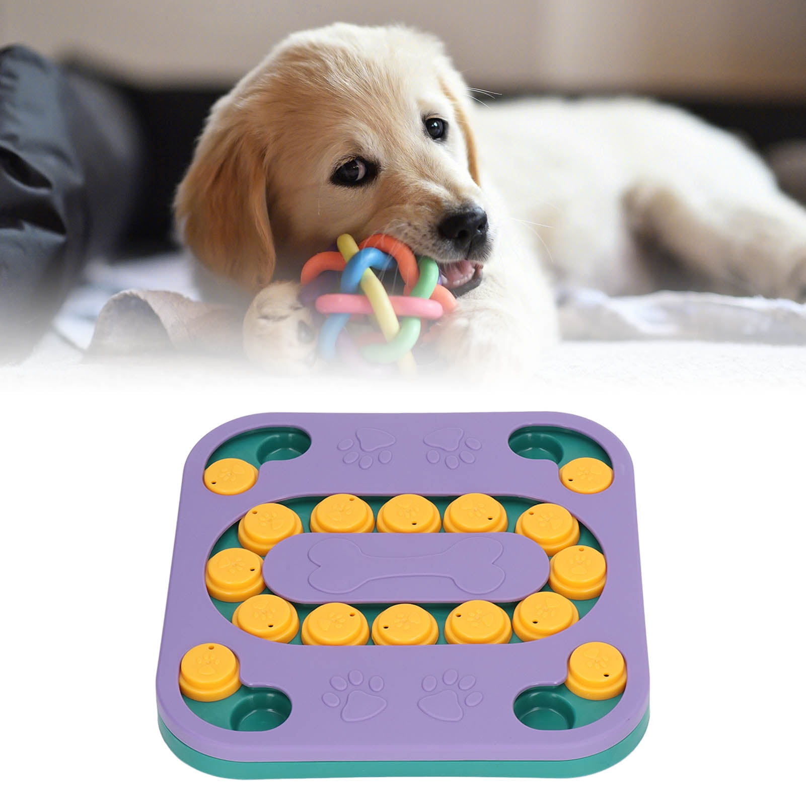 OSDUE Dog Puzzle Feeder Ball – Interactive Slow Feeding Toy For Smart Dogs, Treat Dispenser For Mental Stimulation, Tough Chewers, Large & Small Breeds