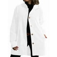 thumbnail image 3 of Women'S Autumn and Winter Long-Sleeved Hooded Loose Corduroy Casual Jacket White M, 3 of 5