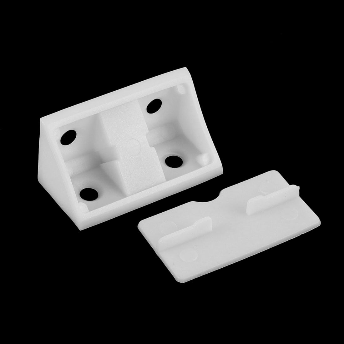 Furniture Shelf Plastic 90 Degree Angle Brackets Off White