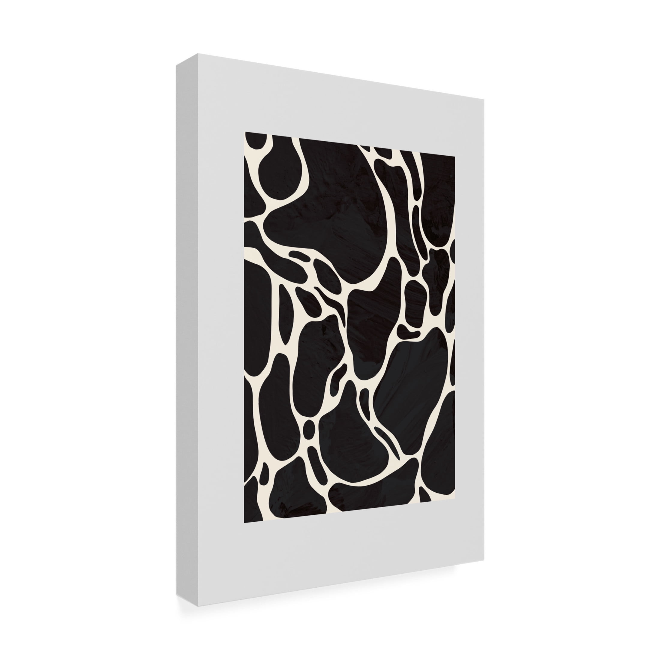 Canvas Wall Art - Pictufy Studio 'Giraffe Grey' Wall Art for Living Room, Bedroom, or Office Décor by Trademark Fine Art - 22 x 32 Inches