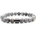 thumbnail image 1 of ORUYROP Bracelet en Pierre Naturelle avec Aimant, 1 of 3