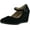 Black Suede, variant on Forever Link Womens PATRICIA-05 Mary Jane Strap Faux Suede Wedge Pumps