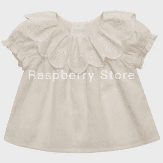Robe pour Filles, Blouse pour Enfants, Jupe Courte avec Motif Floral