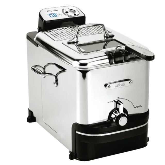 All Clad EZ Clean 3.5 L (3.7 qt.) Pro Deep Fryer Adjustable temperature: 148.9°C - 190.56°C (300°F - 375°F)