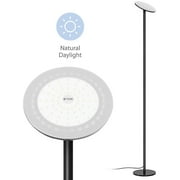 TROND LED Torchiere Floor Lamp Dimmable 30W, 5500K Natural Daylight (Not Warm Yellow), Max. 4200 lumens, 71-Inch,