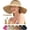 Black, variant on Sun Visors for Women Wide Brim Straw Hat Women Beach Visor Hats for Women UV Protection Foldable Sun Hat Women Beach Hat