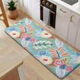thumbnail image 5 of Green Pioneer Flower and Leaf Kitchen Rug Mat,Kitchen Runner Rugs Non Skid Washable,Decorative Kitchen Floor Mats for Kitchen,Sink,Laundry,17"x47.2", 5 of 7