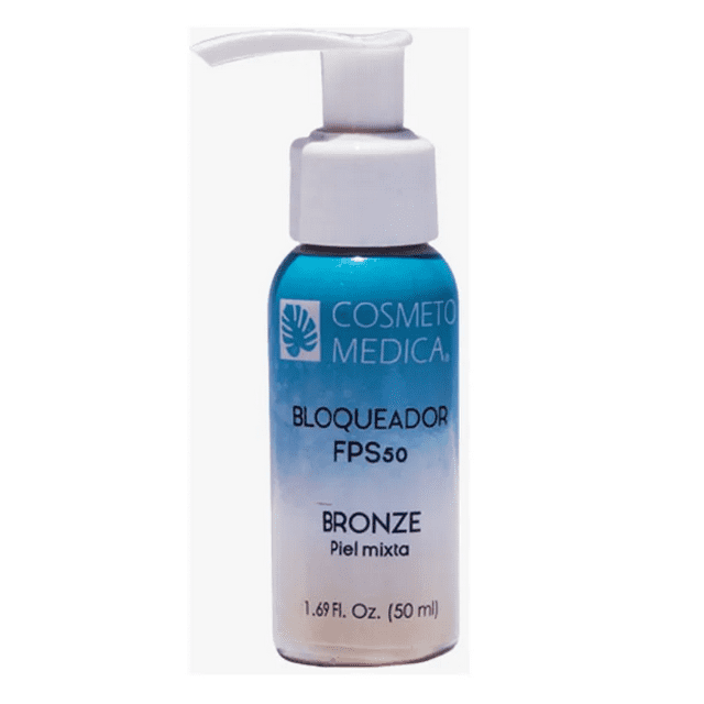 Bloqueador Solar Fps50 Con Color Bronze Para Pieles Mixta 50ml