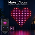 thumbnail image 3 of 540 LEDs Smart WiFi RGBW Color Changing LED Halloween Curtain Lights 5 x 6 FT Window Lights with Alexa App & Remote Control Music Sync DIY Patterns Indoor Outdoor Decor for Halloween Parties, 3 of 9
