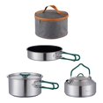 thumbnail image 3 of Juego de cocina para acampar DYNWAVEMX 3 piezas utensilios de cocina acero inoxidable 1 L, 3 of 8