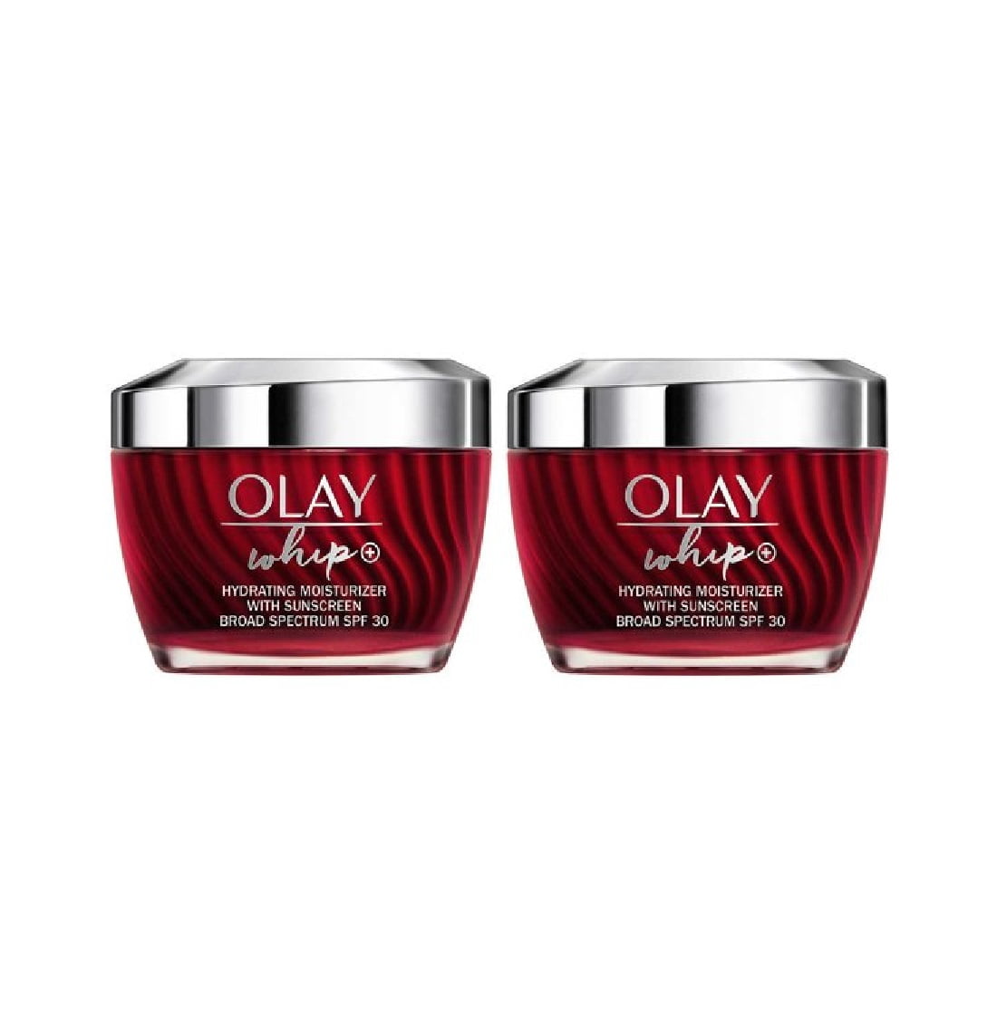 Olay Whip Hydrating Moisturizer with Sunscreen SPF 30, 1.7 oz, 2 Pack