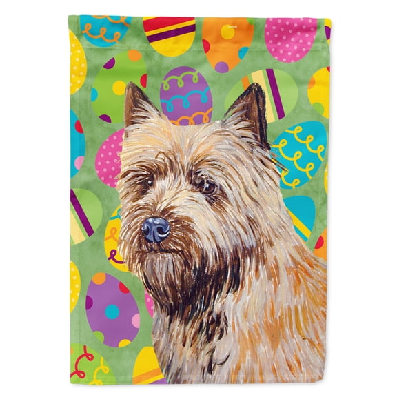Carolines Treasures LH9410-FLAG-PARENT Cairn Terrier Easter Eggtravaganza Flag  multicolor