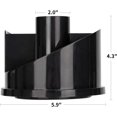 thumbnail image 4 of Ensemble de Fournitures de Bureau, Kit d'Organisateur d'Accessoires de Bureau, Ensemble d'Agrafes, Porte-Stylo Rotatif Multifonctionnel, Distributeur de Ruban, Stylos, Pinces à Classeur, Noir, 4 of 5