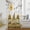 Gray, variant on Yellow Bees Gnomes Sheer Curtains 45 Inches Long for Living Room/Bedroom, Spring Floral Branches Pastoral Rod Pocket Voile Kitchen Curtains & Drapes Window Treatment 1 Panel, 52"W x 45"L
