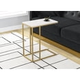 thumbnail image 1 of Accent table - White/ Gold metal frame, 1 of 2