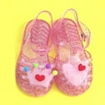 thumbnail image 5 of Travelwant Toddler Girls Jelly Sandals Rubber Sole Closed Toe Princess Flat Summer Shoes, 5 of 7