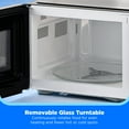 thumbnail image 3 of Midea 1.1 Cu. Ft. Countertop Microwave Oven, 1000W, Compact Microwave for Dorm, Office, Kitchen, Stainless Steel, 3 of 10