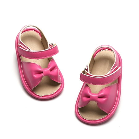 

THEE BRON Toddler Baby Girl Non-Slip Shoes ，Newborn Infant Walking Sneaker Shoes，Lightweight 6-18 months Outdoor Mary Jane Flats