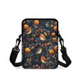 thumbnail image 2 of FUIALDOLG Birds Orange Branches Crossbody Bag for Office, Zippered 2-Layer over Shoulder Bags for Girls and Men Shoulder Bag, 2 of 7
