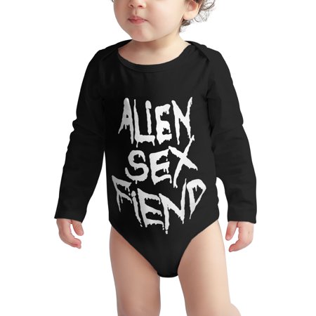 

Alien Baby onesie Sex Fiend Logo Baby Boy Girl Long Sleeve Bodysuit Snap Closure 2 Years