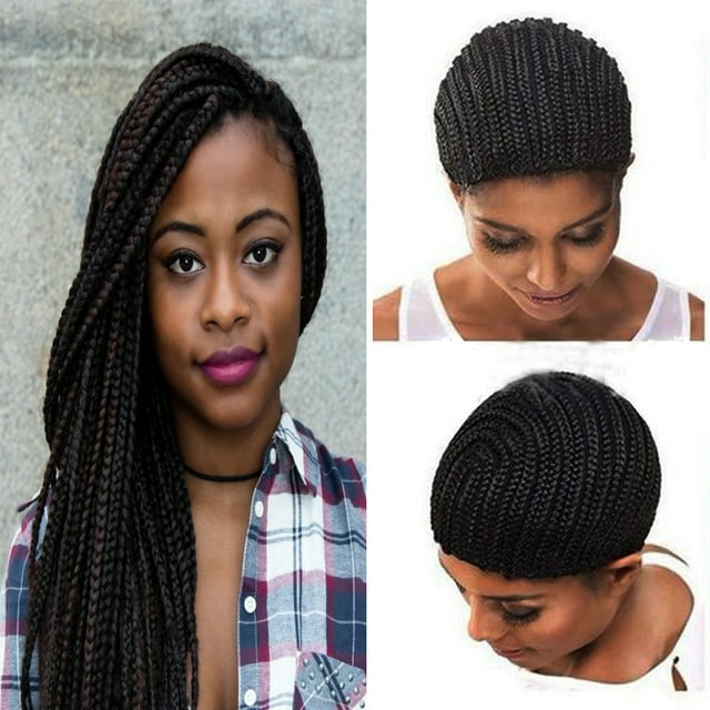 Braided Wig Cap Fashion Synthetic Braids Cap Crochet Wig Cap for Women & Men