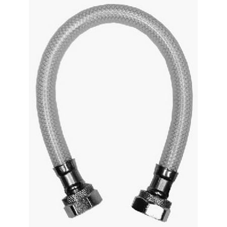 Vinyl Faucet Connector WATTS BRASS & TUBULAR Faucet Connector, Reinforced Poly Vinyl, 1/2 FIP x 1/2 FIP x 16-In. ()