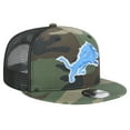 thumbnail image 3 of Men's New Era Camo Detroit Lions Main Trucker 9FIFTY Snapback Hat, 3 of 5