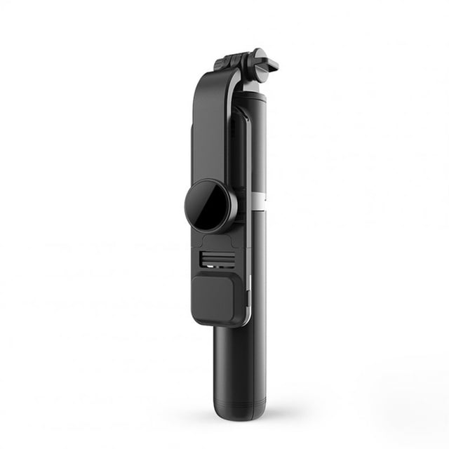 Q02s Foldable Selfie Stick Wireless Bluetooth Mini Tripod With Fill Light Shutter Remote Control black