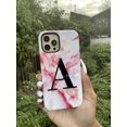 thumbnail image 2 of Personalised Pastel Marble Name Initial iPhone 13 Pro Case,iPhone 16 Plus, 2 of 4
